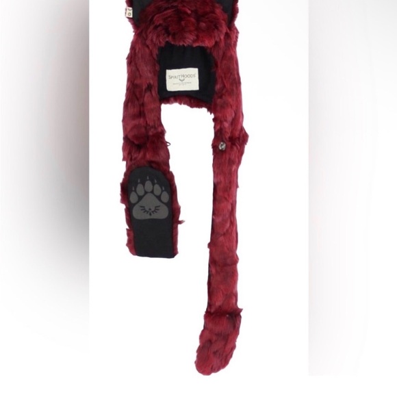 SpiritHoods Rave Hood Rare Red Dragon Wolf - Picture 8 of 12